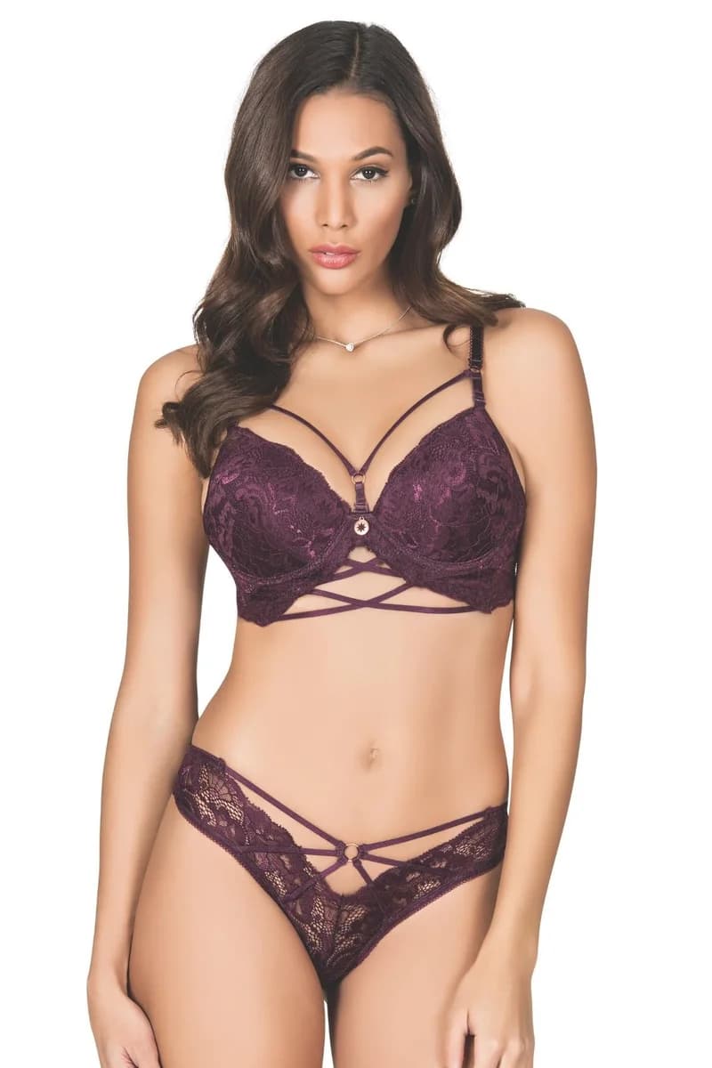 Biye Şeritli Silikonlu Sütyen Takım Kadın 5025