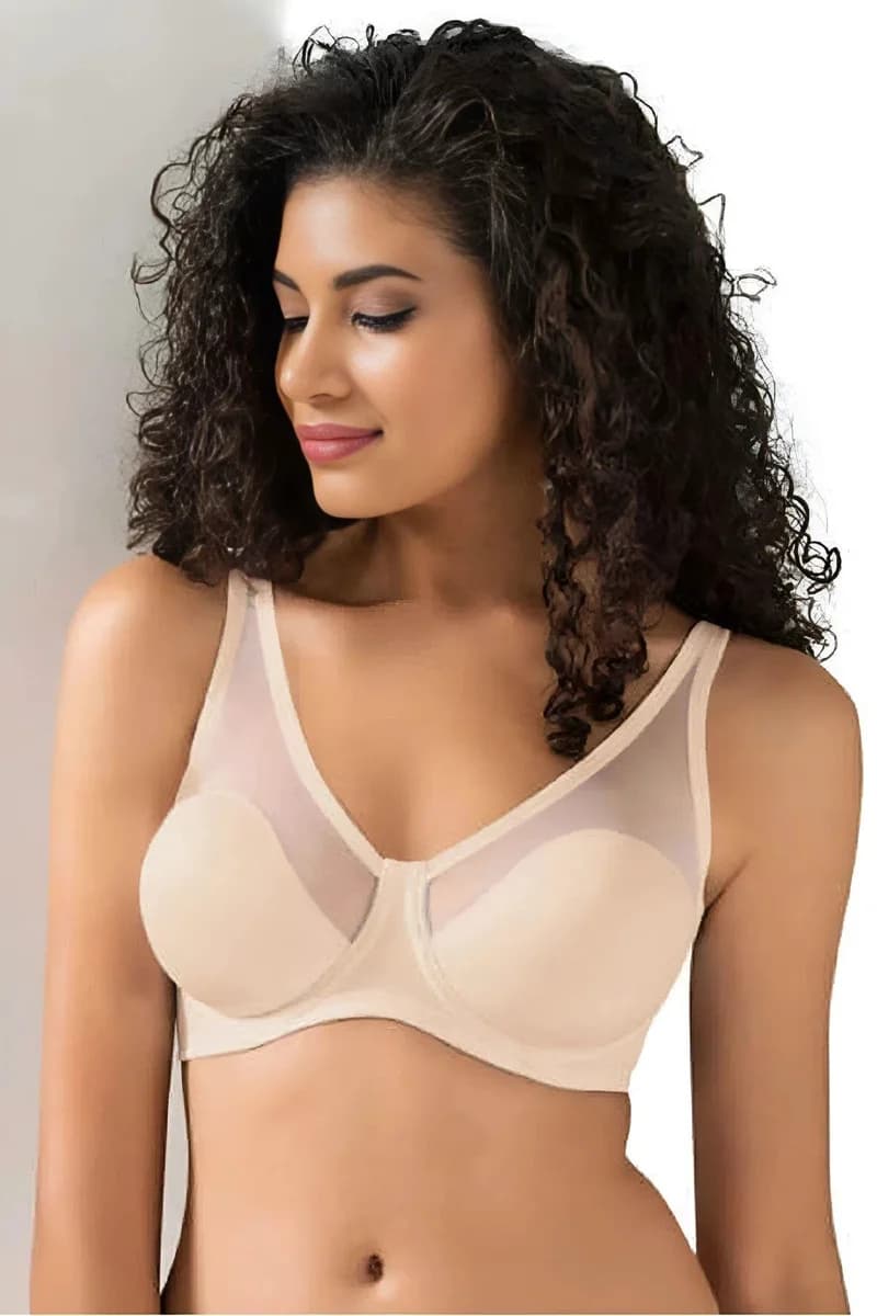 Tül Kaplı Soft Cup Sütyen Kadın 9200