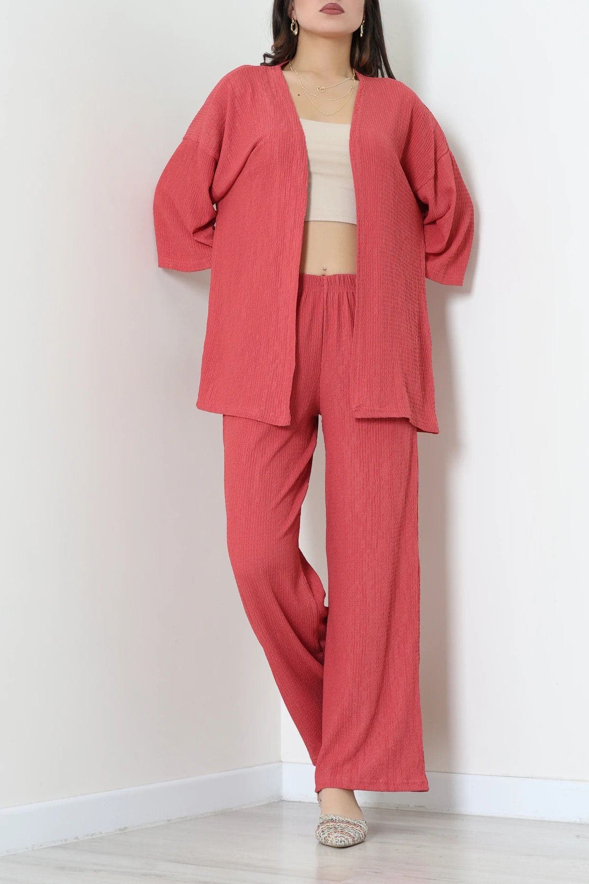 Kimono Bürümcük Takım Kiremit - 55128.599.