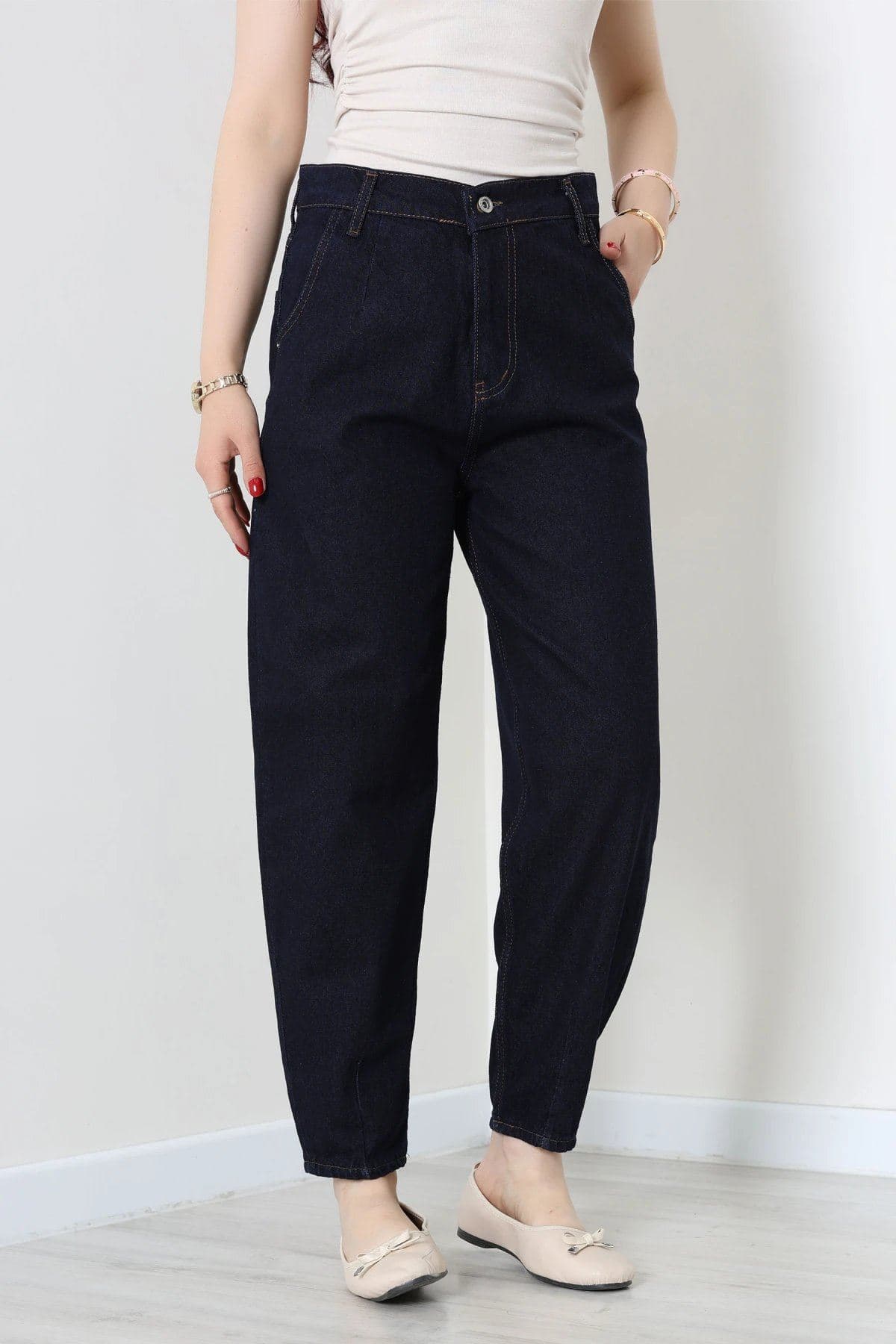 Pensli Balon Kot Pantolon Lacivert - 32531.2088.