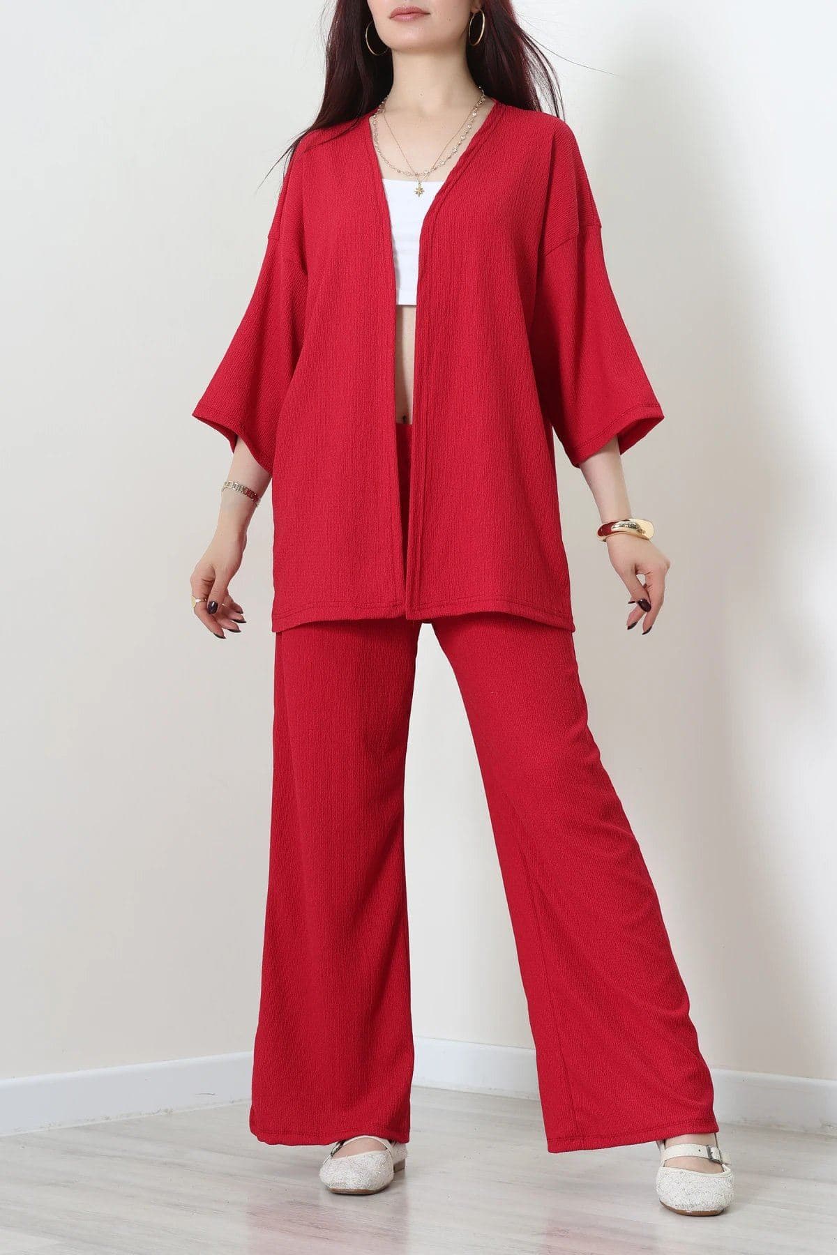 Kimono Bürümcük Takım Fuşya - 55128.599.