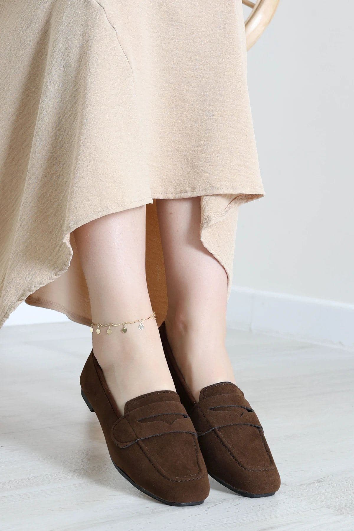 Süet Loafer Babet Acıkahve - 32765.1932.