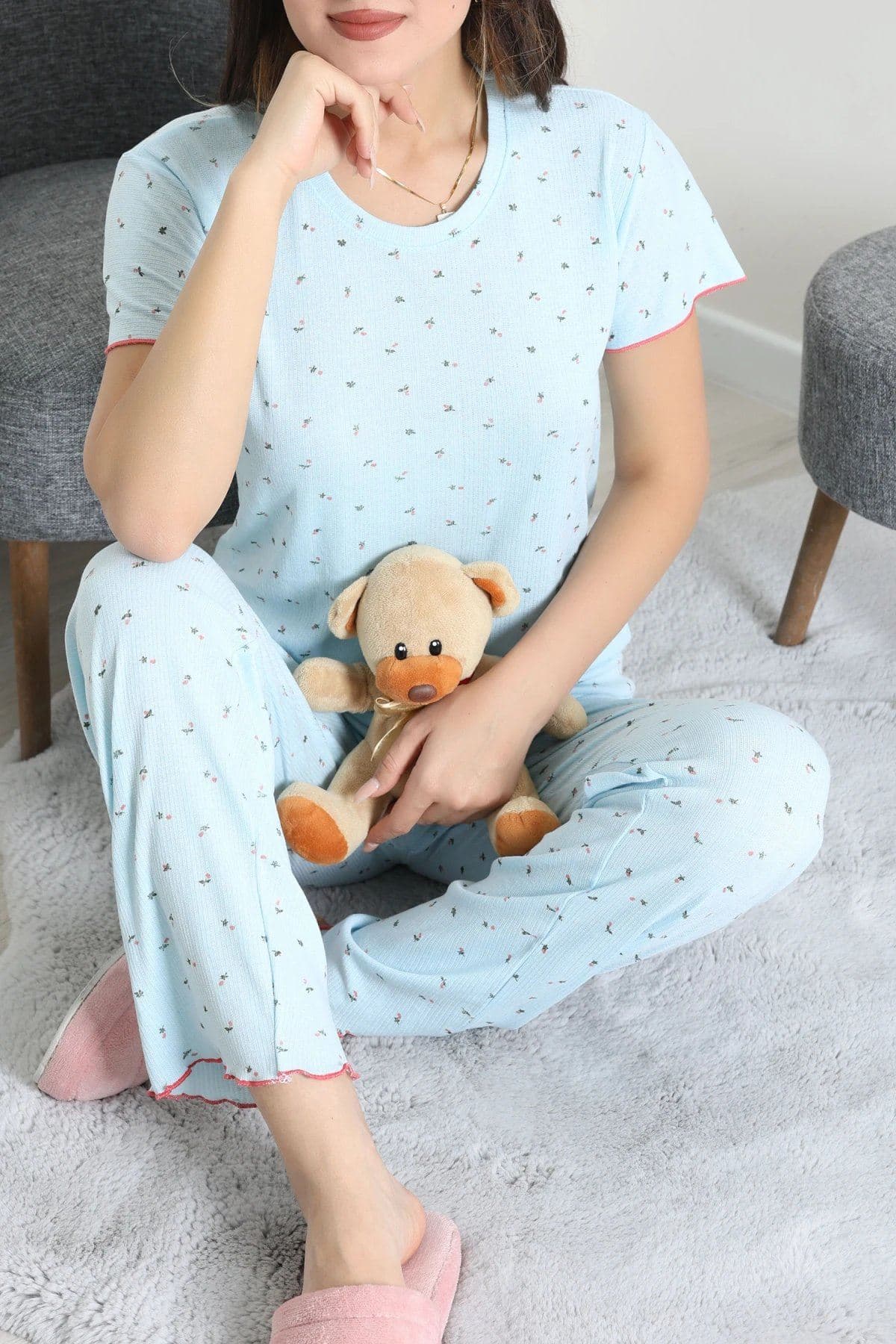 Side Alt Üst Aynı Pijama Takımı Bebemavi - 53683.1952.