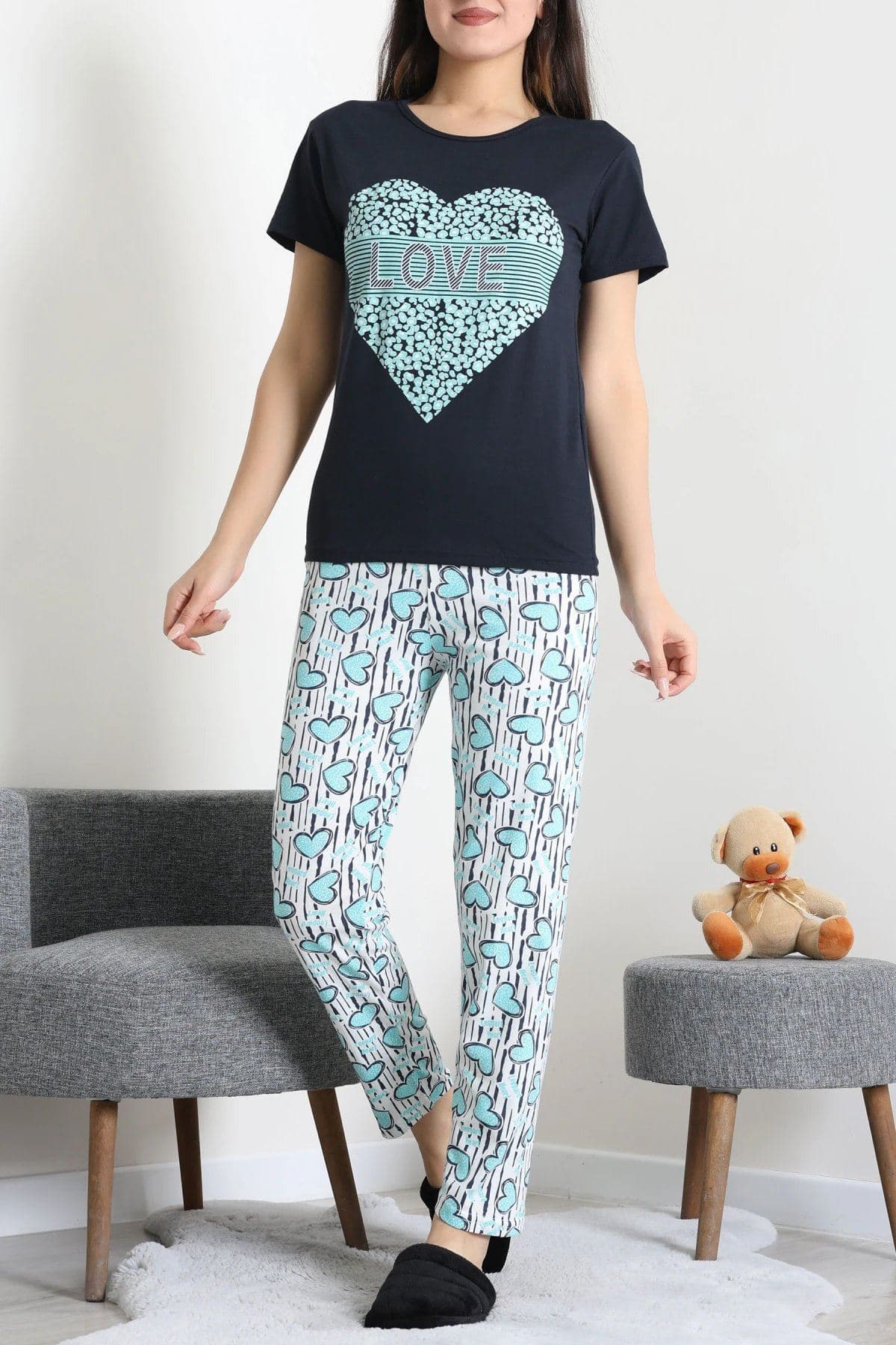 Süprem Pijama Takımı Lacivert - 53709.2123.