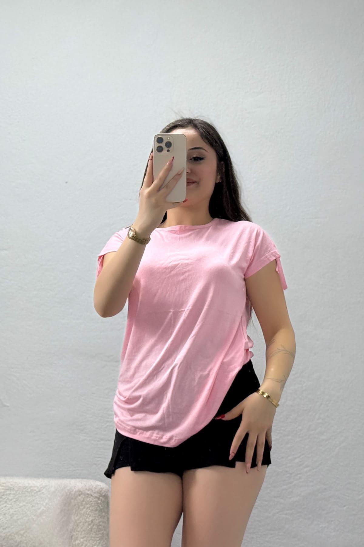 Bağcık Detaylı Bluz Pembe - 20921.599.