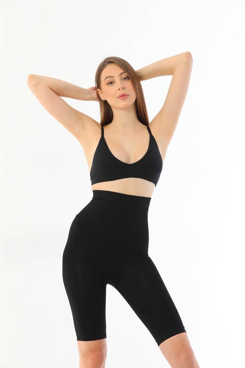 Siyah Mı 2037 Yüksek Bel Double Uzun Paçalı Özel Korse